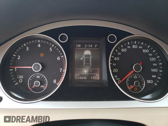 2011 Volkswagen CC Sport with VIN WVWMN7AN9BE729500, listed as a Copart auction lot 77984324 with 134,446 mi miles and Non Repairable. Bid and sale history available at DreamBid. Image 9.