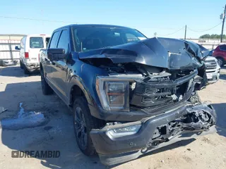 2022 Ford F-150 XL with VIN 1FTFW1ED5NFB77772, listed as a IAAI auction lot 41637359 with 1 mi miles. Bid and sale history available at carsss.com. Image 1.