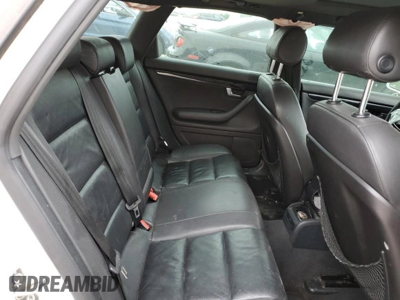 2007 Audi A4 2.0T with VIN WAUSF78E27A172158, listed as a Copart auction lot 57166835 with 217,654 mi miles and Salvage title. Bid and sale history available at DreamBid. Image 11.