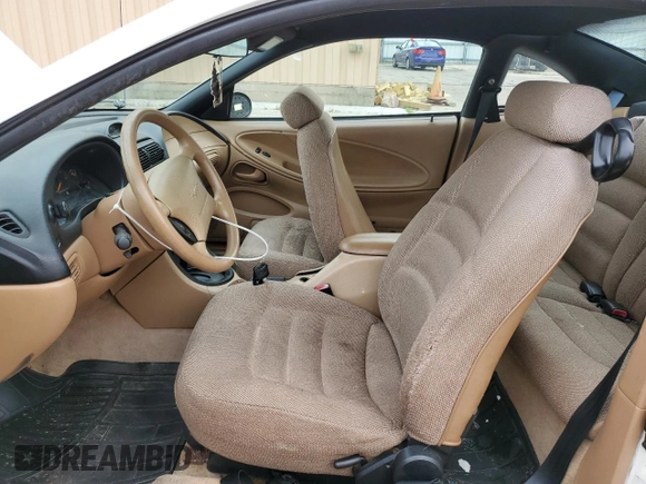 1997 Ford Mustang with VIN 1FALP4046VF180467, listed as a Copart auction lot 60754265 with 154,676 mi miles and Salvage title. Bid and sale history available at DreamBid. Image 7.
