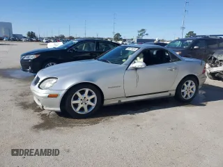 2001 Mercedes-Benz SLK-Class Kompressor with VIN WDBKK49F11F220665, listed as a Copart auction lot 88078025 with 67,564 mi miles and Salvage Title. Bid and sale history available at carsss.com. Image 1.