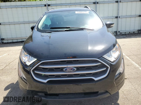 2021 Ford EcoSport SE with VIN MAJ3S2GEXMC425577, listed as a Copart auction lot 54005715 with 17,030 mi miles and Salvage title. Bid and sale history available at DreamBid. Image 5.
