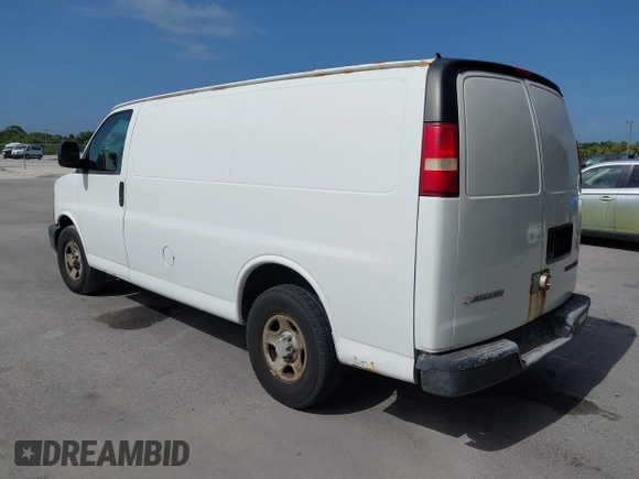 2006 Chevrolet Express Cargo with VIN 1GCFG15X161254451, listed as a IAAI auction lot 42454429 with 259,541 mi miles and . Bid and sale history available at DreamBid. Image 3.