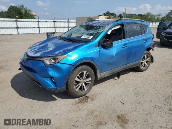 2018 Toyota RAV4 XLE with VIN JTMWFREVXJJ195182, listed as a Copart auction lot 54820055 with 165,987 mi miles and Non repairable. Bid and sale history available at DreamBid. Image 1.