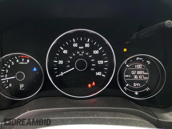 2022 Honda HR-V Sport with VIN 3CZRU6H19NM728720, listed as a Copart auction lot 67907813 with 21,889 mi miles and Salvage Title. Bid and sale history available at carsss.com. Image 9.