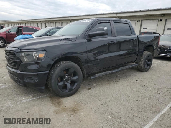 2019 Ram 1500 Big Horn/Lone Star with VIN 1C6SRFFT5KN731765, listed as a Copart auction lot 51946135 with 95,644 mi miles and Salvage Title. Bid and sale history available at carsss.com. Image 1.