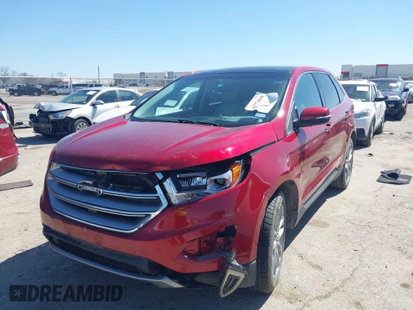 2015 Ford Edge Titanium z VIN 2FMPK3K83FBB06068, wystawiony jako IAAI lot #41774040 z przebiegiem 134 821 mil mil oraz . Historia ofert i sprzedaży dostępna na DreamBid. Obrazek 18.