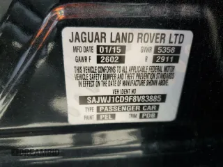 2015 Jaguar XJ с VIN SAJWJ1CD9F8V83885, выставлен на аукционе Copart как лот 58016335 с пробегом 81 794 миль миль и Чистый • Clean title. История ставок и продаж доступна на DreamBid. Изображение 13.