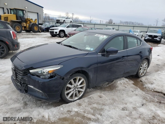2017 Mazda Mazda3 4-Door Grand Touring with VIN 3MZBN1W32HM144818, listed as a Copart auction lot 48572275 with 66,150 mi miles and Salvage Title. Bid and sale history available at carsss.com. Image 1.