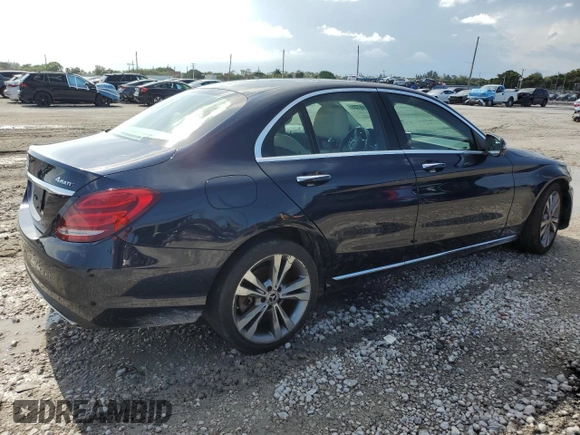 2017 Mercedes-Benz C 300 with VIN 55SWF4KBXHU220949, listed as a Copart auction lot 56018725 with 117,826 mi miles and Clean title. Bid and sale history available at DreamBid. Image 3.