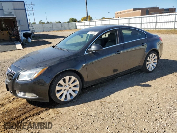 2011 Buick Regal CXL Turbo TO6 with VIN W04G05GV7B1041603, listed as a Copart auction lot 72467774 with 146,729 mi miles and Salvage Title. Bid and sale history available at carsss.com. Image 1.