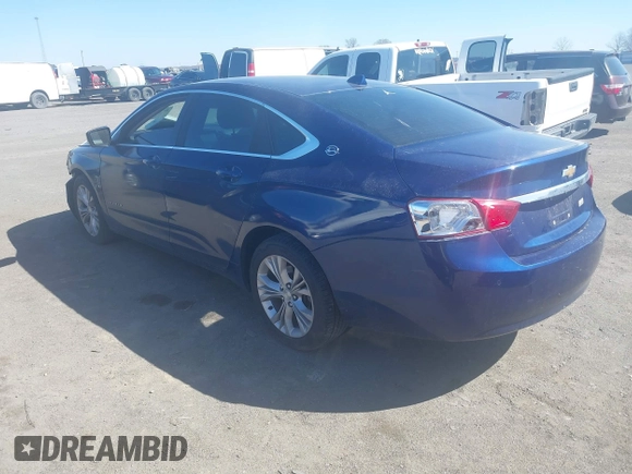 2014 Chevrolet Impala LT with VIN 1G1125S38EU137750, listed as a IAAI auction lot 41763793 with 89,661 mi miles and . Bid and sale history available at DreamBid. Image 3.