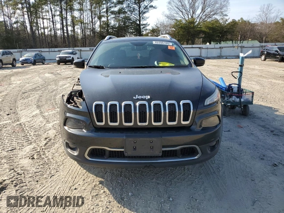 2016 Jeep Cherokee Limited with VIN 1C4PJMDS9GW267787, listed as a Copart auction lot 49398105 with 190,936 mi miles and Salvage Title. Bid and sale history available at DreamBid. Image 5.