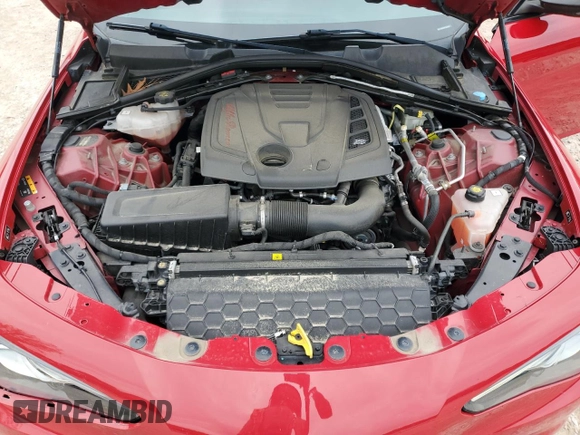2019 Alfa Romeo Giulia Sport with VIN ZARFAMAN9K7622816, listed as a Copart auction lot 58764765 with 46,187 mi miles and Salvage title. Bid and sale history available at DreamBid. Image 11.