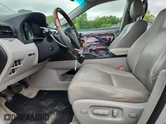 2010 Lexus RX 350 with VIN JTJZK1BA2A2407124, listed as a Copart auction lot 58036855 with 86,584 mi miles and Salvage title. Bid and sale history available at DreamBid. Image 7.