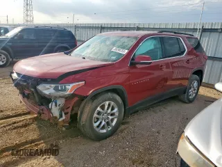 2020 Chevrolet Traverse LT Cloth with VIN 1GNERGKWXLJ300608, listed as a Copart auction lot 59298755 with 102,938 mi miles and Salvage title. Bid and sale history available at DreamBid. Image 1.