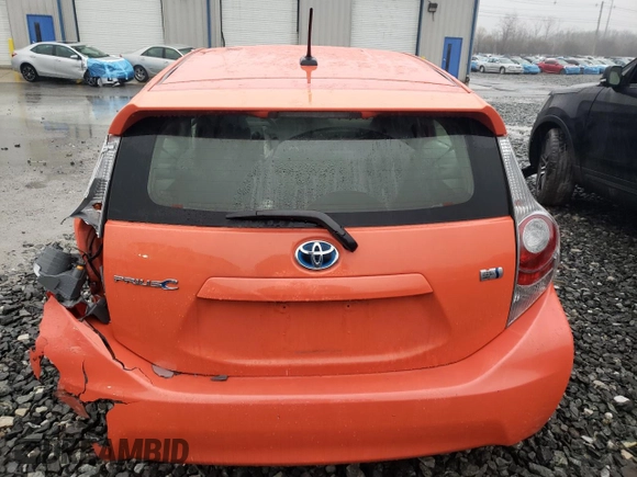 2013 Toyota Prius One with VIN JTDKDTB30D1038382, listed as a Copart auction lot 51677365 with 184,190 mi miles and Clean Title. Bid and sale history available at carsss.com. Image 6.