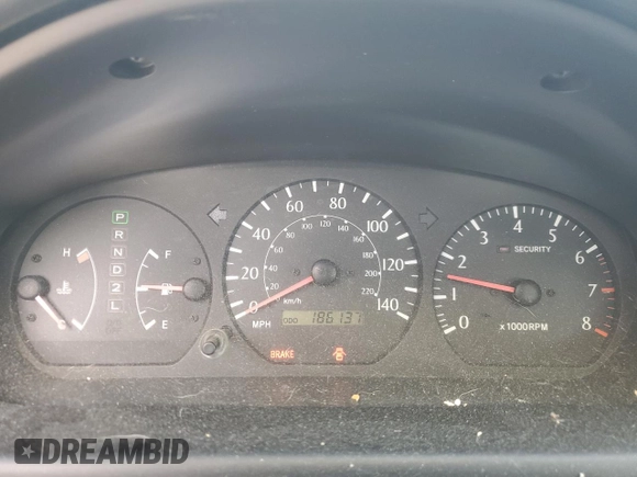 2000 Toyota Solara SE with VIN 2T1CF22P8YC357140, listed as a Copart auction lot 54100775 with 186,137 mi miles and Salvage Title. Bid and sale history available at DreamBid. Image 9.