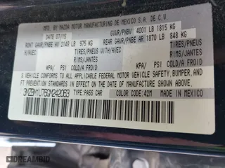 2016 Mazda Mazda3 i Sport with VIN 3MZBM1U76GM242063, listed as a IAAI auction lot 41816775 with 121,039 mi miles. Bid and sale history available at carsss.com. Image 9.