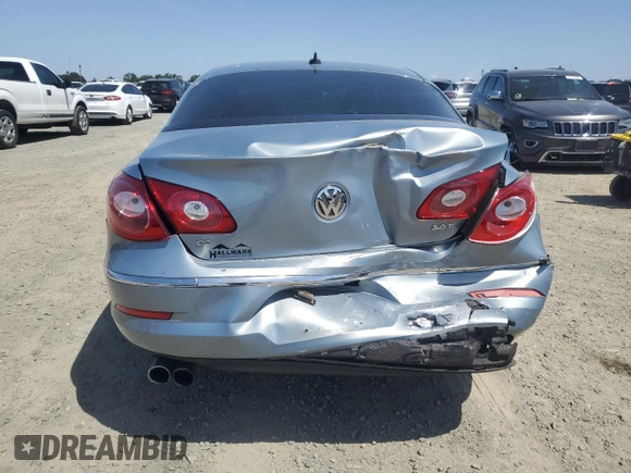 2012 Volkswagen CC Sport with VIN WVWMP7AN1CE550315, listed as a Copart auction lot 57363225 with 131,512 mi miles and Salvage title. Bid and sale history available at DreamBid. Image 6.