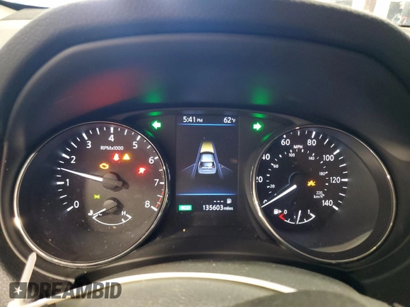 2019 Nissan Rogue SL with VIN 5N1AT2MT2KC738374, listed as a Copart auction lot 47936335 with 135,603 mi miles and Salvage Title. Bid and sale history available at DreamBid. Image 9.