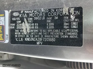 2015 Kia Soul with VIN KNDJN2A28F7201680, listed as a Copart auction lot 53632984 with 0 mi miles and Salvage Title. Bid and sale history available at carsss.com. Image 14.