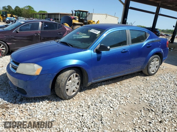 2014 Dodge Avenger SE with VIN 1C3CDZAB0EN220307, listed as a Copart auction lot 52398845 with 275,277 mi miles and Salvage Title. Bid and sale history available at carsss.com. Image 1.