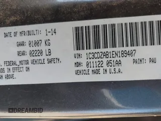 2014 Dodge Avenger SE z VIN 1C3CDZAB1EN189407, wystawiony jako IAAI lot #41972290 z przebiegiem 194 045 mil mil oraz . Historia ofert i sprzedaży dostępna na DreamBid. Obrazek 9.
