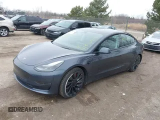 2023 Tesla Model 3 Performance with VIN 5YJ3E1EC9PF407365, listed as a IAAI auction lot 41956915 with 31,087 mi miles. Bid and sale history available at carsss.com. Image 19.