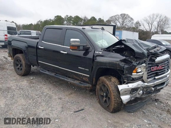 2018 GMC Sierra 2500HD SLT with VIN 1GT12TEY9JF279932, listed as a IAAI auction lot 41583208 with 70,465 mi miles. Bid and sale history available at carsss.com. Image 1.