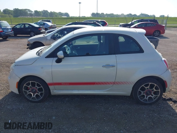 2012 FIAT 500 Sport z VIN 3C3CFFBR1CT186721, wystawiony jako IAAI lot #42268574 z przebiegiem 106 208 mil mil oraz . Historia ofert i sprzedaży dostępna na DreamBid. Obrazek 14.