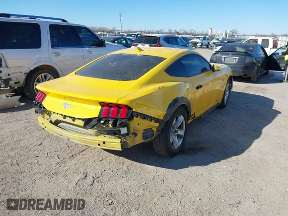2024 Ford Mustang EcoBoost with VIN 1FA6P8TH4R5132190, listed as a IAAI auction lot 41390659 with 25,873 mi miles and . Bid and sale history available at DreamBid. Image 4.