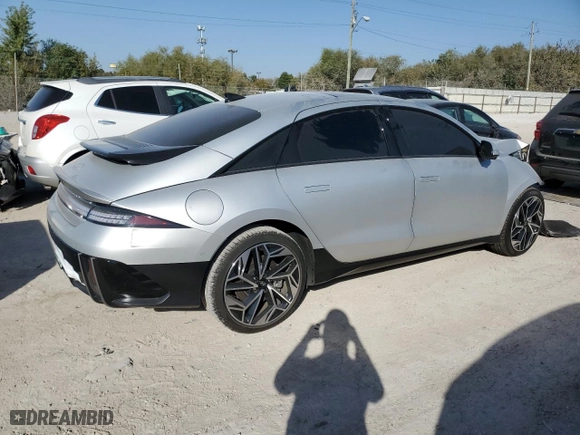 2024 Hyundai IONIQ 6 Limited with VIN KMHM54AC6RA058295, listed as a Copart auction lot 75191214 with 0 mi miles and Salvage Title. Bid and sale history available at carsss.com. Image 3.
