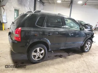 2007 Hyundai Tucson GLS with VIN KM8JM12B67U653377, listed as a Copart auction lot 52243225 with 203,440 mi miles and Salvage Title. Bid and sale history available at carsss.com. Image 3.