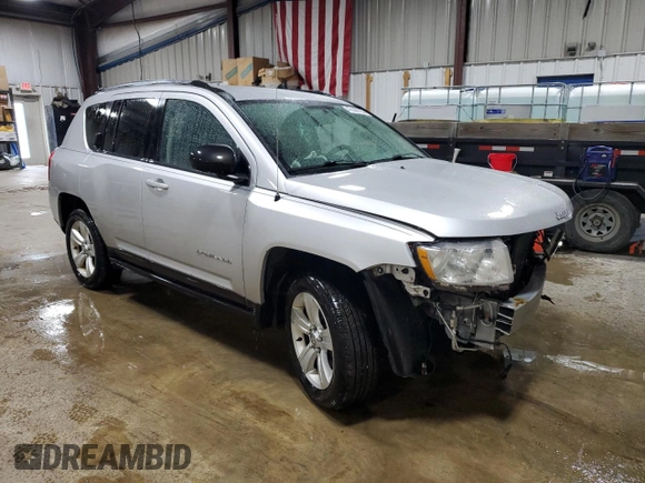 2013 Jeep Compass Latitude with VIN 1C4NJDEB9DD228730, listed as a Copart auction lot 47448735 with 74,447 mi miles and Salvage Title. Bid and sale history available at carsss.com. Image 4.