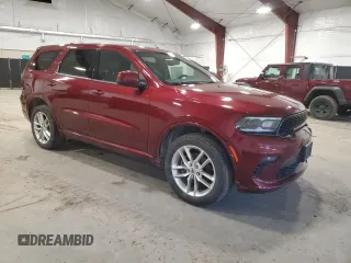 2021 Dodge Durango GT Plus z VIN 1C4RDJDG8MC695745, wystawiony jako Copart lot #51138745 z przebiegiem 76 126 mil mil oraz Szkody całkowita. Historia ofert i sprzedaży dostępna na DreamBid. Obrazek 4.