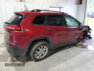 2017 Jeep Cherokee Sport z VIN 1C4PJMAB9HW632569, wystawiony jako Copart lot #54710555 z przebiegiem 109 800 mil mil oraz Szkoda całkowita • Salvage title. Historia ofert i sprzedaży dostępna na DreamBid. Obrazek 3.