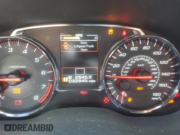 2019 Subaru WRX Limited with VIN JF1VA1J65K9805878, listed as a Copart auction lot 56692974 with 32,845 mi miles and Salvage title. Bid and sale history available at DreamBid. Image 9.