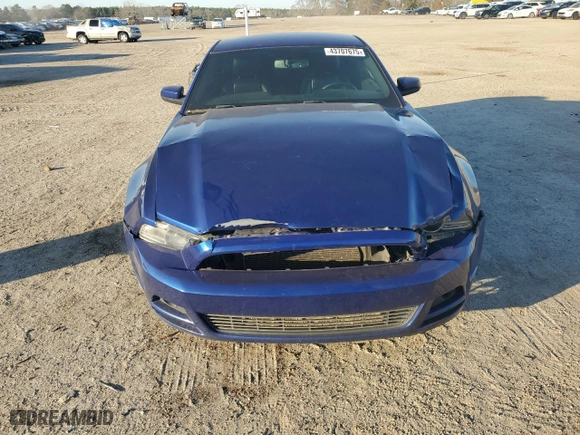 2014 Ford Mustang V6 with VIN 1ZVBP8AM8E5271092, listed as a Copart auction lot 43707675 with 131,108 mi miles and Salvage Title. Bid and sale history available at carsss.com. Image 5.
