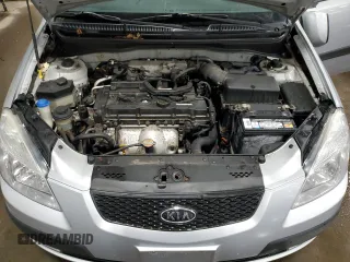 2009 Kia Rio LX with VIN KNADE243196496923, listed as a Copart auction lot 44235725 with 103,171 mi miles and Salvage Title. Bid and sale history available at carsss.com. Image 12.