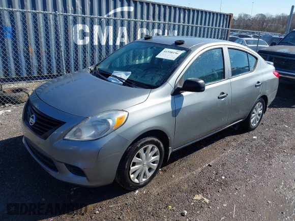 2014 Nissan Versa S Plus with VIN 3N1CN7AP8EL839703, listed as a IAAI auction lot 41598196 with 142,300 mi miles and . Bid and sale history available at DreamBid. Image 2.