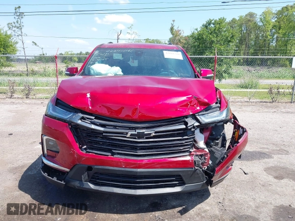 2022 Chevrolet Traverse LT Cloth with VIN 1GNERGKW7NJ154137, listed as a IAAI auction lot 42181210 with 30,650 mi miles and . Bid and sale history available at DreamBid. Image 12.