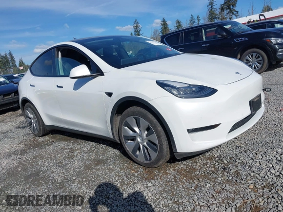 2021 Tesla Model Y Standard Range with VIN 5YJYGDED9MF110697, listed as a IAAI auction lot 41707730 with Not Provided miles and . Bid and sale history available at carsss.com. Image 1.