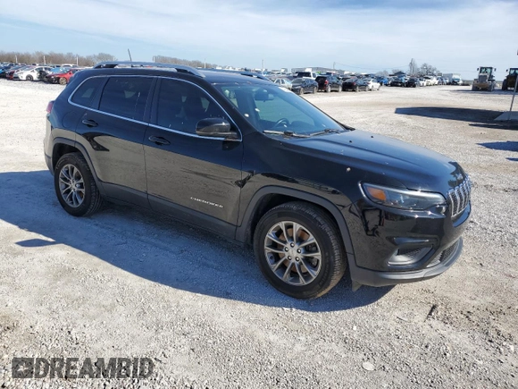 2020 Jeep Cherokee Latitude Plus with VIN 1C4PJLLBXLD525512, listed as a Copart auction lot 43644995 with 63,342 mi miles and Salvage Title. Bid and sale history available at carsss.com. Image 4.