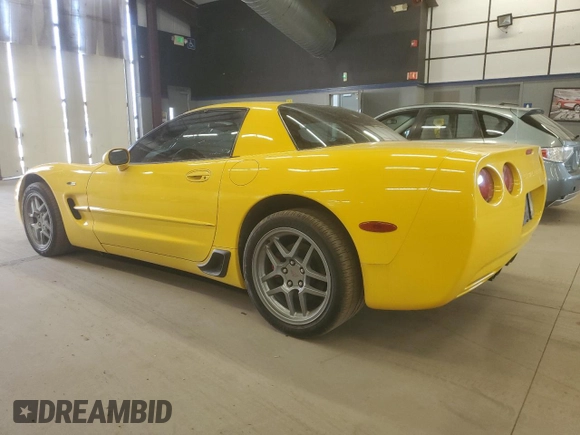 2003 Chevrolet Corvette Z06 with VIN 1G1YY12S635129327, listed as a Copart auction lot 51208995 with 34,626 mi miles and Clean Title. Bid and sale history available at carsss.com. Image 2.
