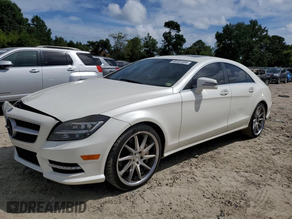 2014 Mercedes-Benz CLS-Class CLS 550 with VIN WDDLJ7DB4EA129719, listed as a Copart auction lot 69181334 with 103,547 mi miles and Salvage Title. Bid and sale history available at carsss.com. Image 1.