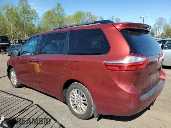 2016 Toyota Sienna LE with VIN 5TDJK3DC5GS132571, listed as a Copart auction lot 55155505 with 143,294 mi miles and Salvage Title. Bid and sale history available at carsss.com. Image 2.
