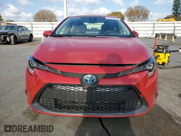 2021 Toyota Corolla Hybrid LE with VIN JTDEAMDE5MJ012662, listed as a Copart auction lot 52142455 with 138,564 mi miles and Clean Title. Bid and sale history available at carsss.com. Image 5.