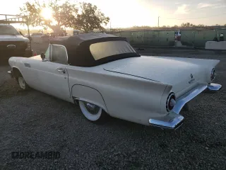1957 Ford Thunderbird with VIN D7FH158268, listed as a Copart auction lot 78925354 with 5,740 mi miles and Salvage Title. Bid and sale history available at DreamBid. Image 2.