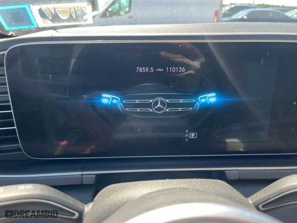 2020 Mercedes-Benz GLS with VIN 4JGFF5KE5LA130414, listed as a Copart auction lot 53922985 with 110,136 mi miles and Clean Title. Bid and sale history available at carsss.com. Image 6.